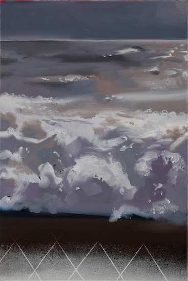Rayk Goetze: Brandung [lost], 2020, oil on canvas, 60 x 40 cm

